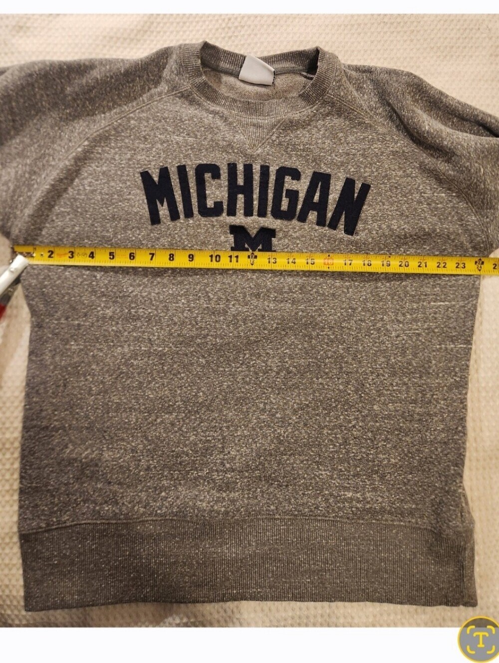 Men's Champion Crew Neck Michigan Sweatshirt Size Large - Picture 9 of 11